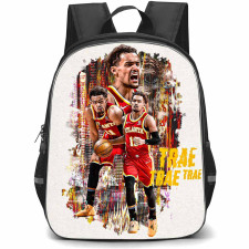 NBA Trae Young Backpack StudentPack - Trae Young Atlanta Hawks 11 Running On Graphic Art