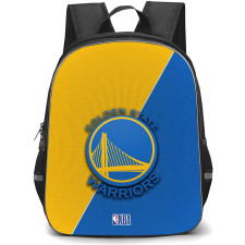 NBA Golden State Warriors Backpack StudentPack - Team Logo Yellow And Blue Background