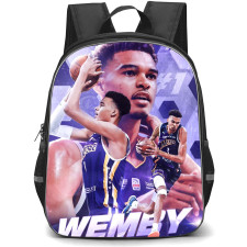 NBA Victor Wembanyama Backpack StudentPack - Victor Wembanyama Shooting Poster