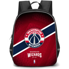 NBA Washington Wizards Backpack StudentPack - Team Logo Stripe Background