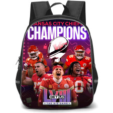NFL Kansas City Chiefs Backpack StudentPack - Kansas City Chiefs Super Bowl LVlll Champions Neon Effect Poster
