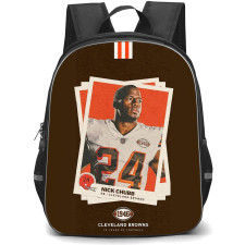 NFL Nick Chubb Backpack StudentPack - Nick Chubb Cleveland Browns 24 Polaroid Photo