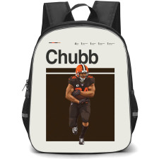 NFL Nick Chubb Backpack StudentPack - Nick Chubb Cleveland Browns Standing Illustration
