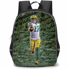 NFL Davante Adams Backpack StudentPack - Davante Adams 17 Green Bay Packers Forward Pass Green Word Art
