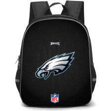 NFL Philadelphia Eagles Backpack StudentPack - Team Logo On Black Background