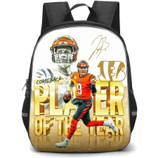 NFL Joe Burrow Backpack StudentPack - Joe Burrow 9 Cincinnati Bengals ComeBack Player Of The Year Poster