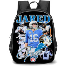 NFL Jared Goff Backpack StudentPack - Jared Goff Detroit Lions Collage Sticker