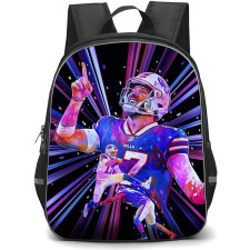 NFL Josh Allen Backpack StudentPack - Josh Allen 17 Buffalo Bills Celebration WPap Art