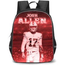 NFL Josh Allen Backpack StudentPack - Josh Allen 17 Buffalo Bills Terminator Graphic Art