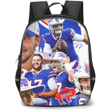 NFL Josh Allen Backpack StudentPack - Josh Allen 17 Buffalo Bills Portrait Collage