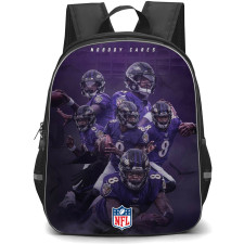 NFL Lamar Jackson Backpack StudentPack - Lamar Jackson Baltimore Ravens Nobody Cares Work Harder Poster