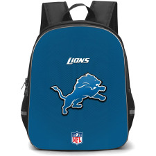 NFL Detroit Lions Backpack StudentPack - Team Logo On Blue Background