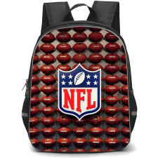 NFL Backpack StudentPack - NFL Logo ON NFL Balls Background