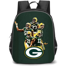 NFL Green Bay Packers Backpack StudentPack - Green Bay Packers Players Candid On Green Background