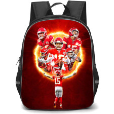 NFL Patrick Mahomes Backpack StudentPack - Patrick Mahomes Kansas City Chiefs Inside Fire Poster