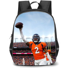 NFL Patrick Surtain Backpack StudentPack - Patrick Surtain 2 Denver Broncos Holding Ball Poster