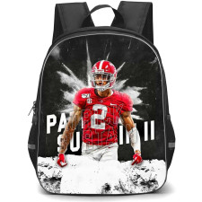 NFL Patrick Surtain Backpack StudentPack - Patrick Surtain 2 Denver Broncos Portrait On Black And White Background