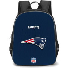 NFL New England Patriots Backpack StudentPack - Team Logo On Blue Background