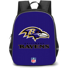 NFL Baltimore Ravens Backpack StudentPack - Team Logo On Blue Background