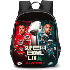 NFL Super Bowl 2025 Backpack StudentPack - Super Bowl 2025 Kansas City Chiefs Philadelphia Eagles Poster