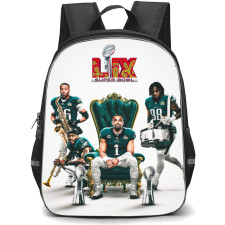 NFL Super Bowl 2025 Backpack StudentPack - Philadelphia Eagles Players Playing Instructment
