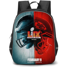 NFL Super Bowl 2025 Backpack StudentPack - Super Bowl 2025 Patrick Mahomes Jalen Hurts Side Portrait