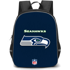 NFL Seattle Seahawks Backpack StudentPack - Team Logo On Blue Background