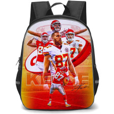 NFL Travis Kelce Backpack StudentPack - Travis Kelce 87 Kansas City Chiefs Portrait Poster Art