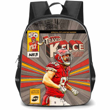 NFL Travis Kelce Backpack StudentPack - Travis Kelce 87 Kansas City Chiefs Shouting Comic Art