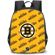 NHL Boston Bruins Backpack StudentPack - Boston Bruins Medley Monogram Wordmark