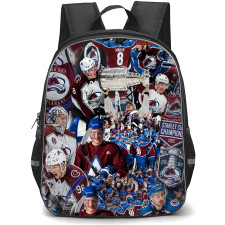 NHL Cale Makar Backpack School Bag StudentPack - Cale Makar Colorado Avalanche Championship Collage Poster