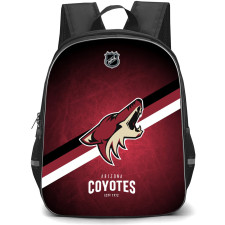 NHL Arizona Coyotes Backpack StudentPack - Team 2003 Logo Stripe On Red Background
