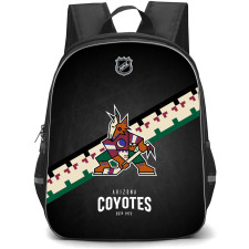 NHL Arizona Coyotes Backpack StudentPack - Team Logo Stripe On Black Background