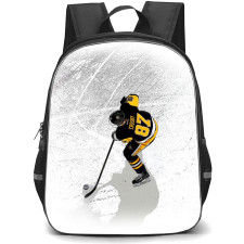 NHL Sidney Crosby Backpack School Bag StudentPack - Sidney Crosby Pittsburgh Penguins Aerial View Sketch Poster