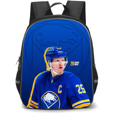 NHL Rasmus Dahlin Backpack School Bag StudentPack - Rasmus Dahlin Buffalo Sabres Portrait On Blue Background