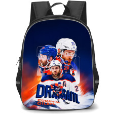 NHL Leon Draisaitl Backpack School Bag StudentPack - Leon Draisaitl Edmonton Oilers Collage Poster