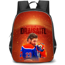 NHL Leon Draisaitl Backpack School Bag StudentPack - Leon Draisaitl Edmonton Oilers Fiery Orange Poster