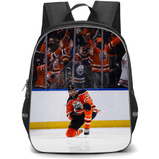 NHL Leon Draisaitl Backpack School Bag StudentPack - Leon Draisaitl Edmonton Oilers Goal Celebration Poster