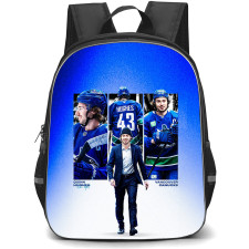 NHL Quinn Hughes Backpack School Bag StudentPack - Quinn Hughes Vancouver Canucks Elite Fan Art Edition Poster
