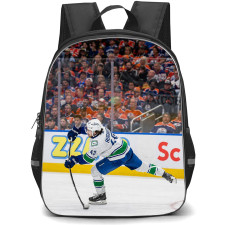 NHL Quinn Hughes Backpack School Bag StudentPack - Quinn Hughes Vancouver Canucks Matchday Performance Poster