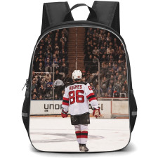 NHL Jack Hughes Backpack School Bag StudentPack - Jack Hughes 86 New Jersey Devils Back View Arena Poster