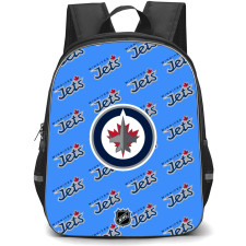 NHL Winnepeg Jets Backpack StudentPack - Winnepeg Jets Medley Monogram Wordmark