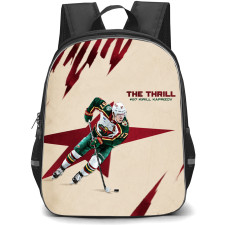 NHL Kirill Kaprizov Backpack School Bag StudentPack - Kirill Kaprizov 97 Minnesota Wild The Thrill Poster Poster