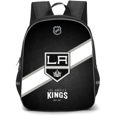 NHL Los Angeles Kings Backpack StudentPack - Team Logo Stripe On Black Background