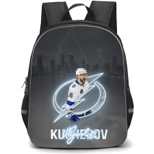 NHL Nikita Kucherov Backpack School Bag StudentPack - Nikita Kucherov Tampa Bay Lightning Neon Thunder City Poster