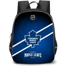 NHL Toronto Maple Leafs Backpack StudentPack - Team Logo Stripe On Blue Background