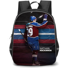 NHL Nathan MacKinnon Backpack School Bag StudentPack - Nathan MacKinnon Colorado Avalanche Back View Poster