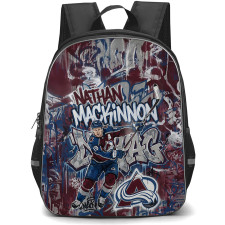 NHL Nathan MacKinnon Backpack School Bag StudentPack - Nathan MacKinnon Colorado Avalanche Graffiti Street Art Poster