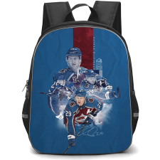 NHL Nathan MacKinnon Backpack School Bag StudentPack - Nathan MacKinnon Colorado Avalanche Multi Layer Action Poster