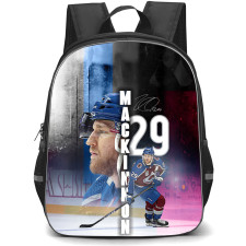 NHL Nathan MacKinnon Backpack School Bag StudentPack - Nathan MacKinnon Colorado Avalanche Vertical Typography Poster